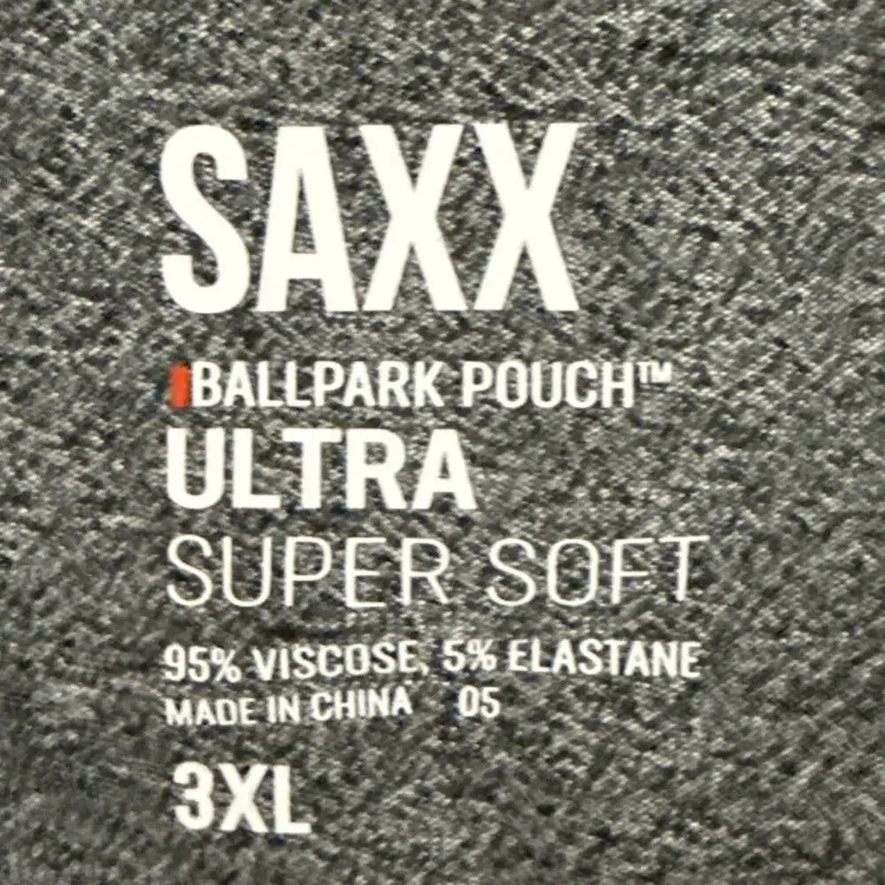 Saxx Boxer Briefs Mens 3XL Relaxed Fit Ultra Super Soft Ballpark Pouch Lot 3 NWT